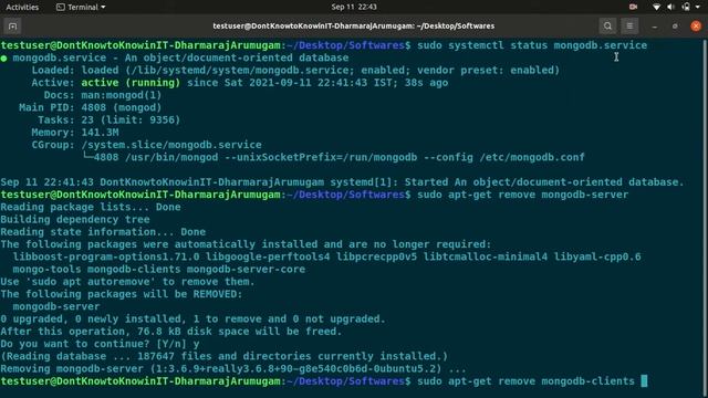 how to remove the mongodb in ubuntu linux смотреть онлайн