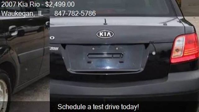 2007 Kia Rio LX 4dr Sedan (1.6L I4 5M) for sale in Waukegan, смотреть онлайн