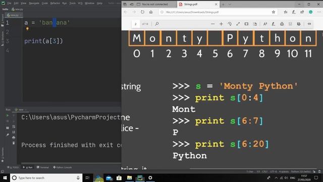 Strings- #6 Python Tutorial for beginners смотреть онлайн