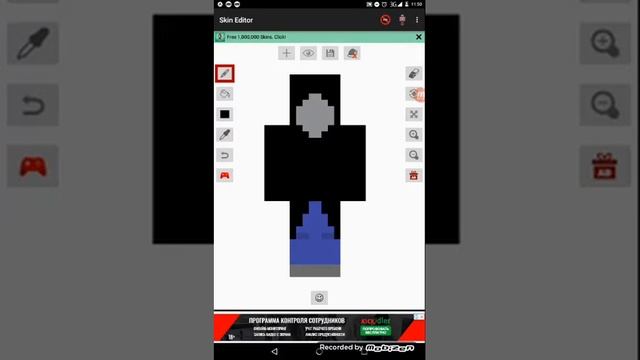 Обзор приложения для создания скинов для МАЙНКРАФТ смотреть онлайн