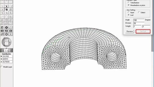 Volume Mesh Generation by "Revolve" Algorithm смотреть онлайн