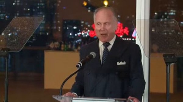 Ronald Lauder Speaking at JCS and UNWFPA International Emmy's Event
