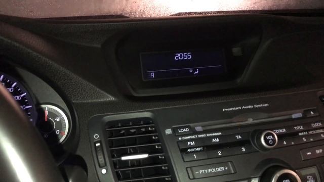 Прогрев двигателя K24Z3 на машине Honda Accord восьмого поколения.