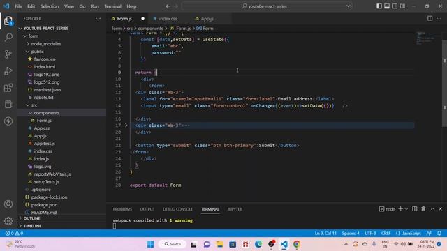 How to Create Forms in React JS using React Hooks in Hindi | React JS Basics |Login Form смотреть онлайн