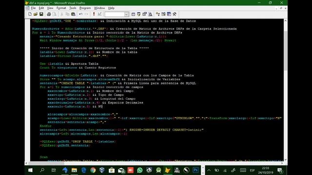 Migrando DBFs a MySQL - Parte II - {Migración de Estructura y Datos} смотреть онлайн