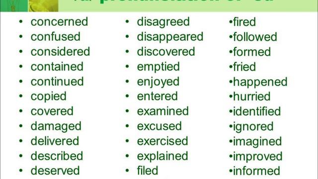 Past tense : Regular verbs смотреть онлайн