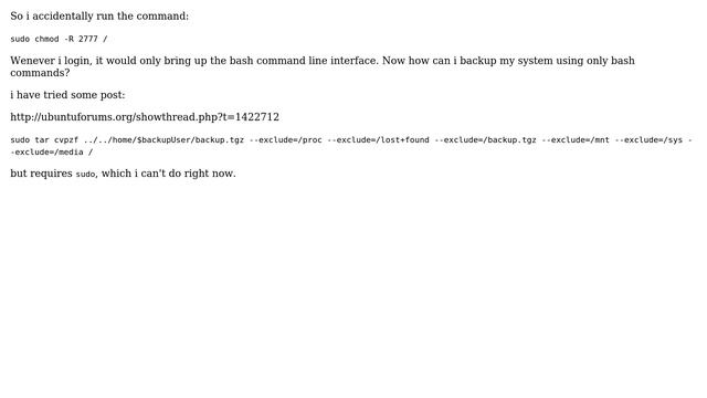 Ubuntu: Ubuntu backup using bash commands/command line смотреть онлайн