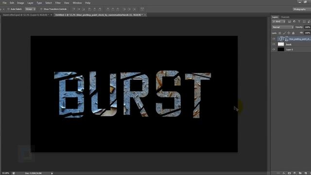 Shattered Text Effect | Photoshop Tutorial смотреть онлайн