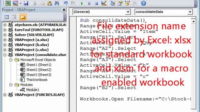 Consolidate Data from Multiple Excel Workbooks using VBA смотреть онлайн