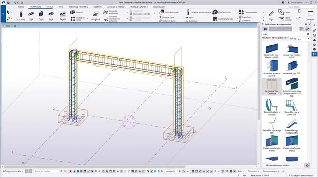 TEKLA STRUCTURES PARA HORMIGÓN ARMADO TUTORIAL ESPAÑOL смотреть онлайн