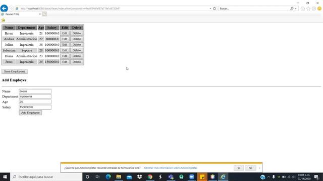 Managed Bean - Parcial ll Desarrollo de aplicaciones web 1 смотреть онлайн