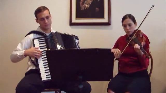 Largo -- Accordion And Violin Duet