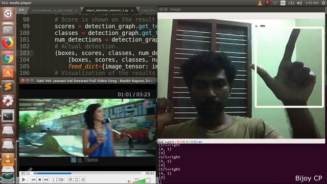 Tensorflow Object Detection API Hand Gesture controlled vlc player смотреть онлайн