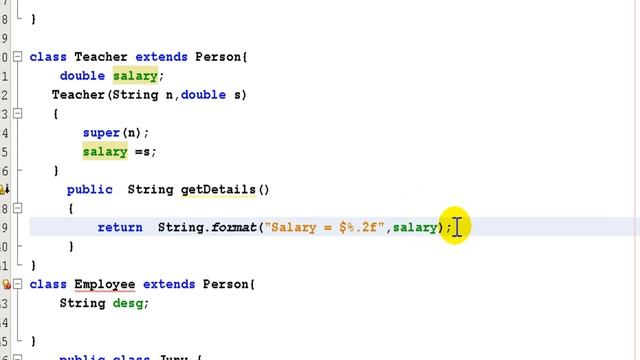 Abstract Class Example in Java смотреть онлайн