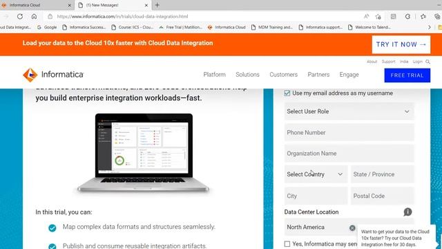 1.3 Create IICS Free Trial Account смотреть онлайн