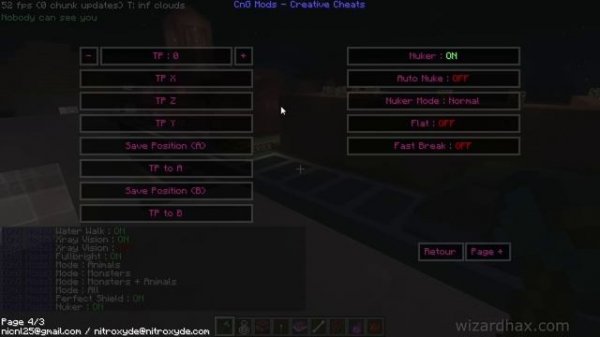 Minecraft - 1.8 - 1.8.9 Cheat-n-Grief Mod Hack Client - WiZARD HAX