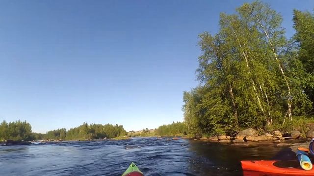 р. Поньгома, заключительные препятствия, выход в Белое море смотреть онлайн