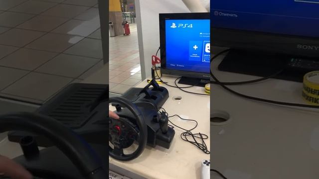 Как подключить руль ARTPLAYS Street Racing Wheel Turbo C900 к PS4 смотреть онлайн