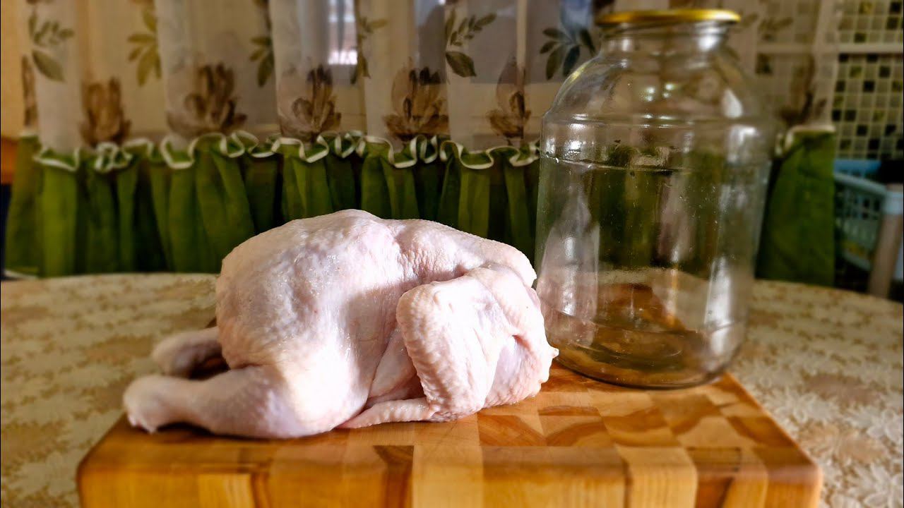 Рецепт Курицы в Трехлитровой Банке с Овощами в Духовке. смотреть онлайн