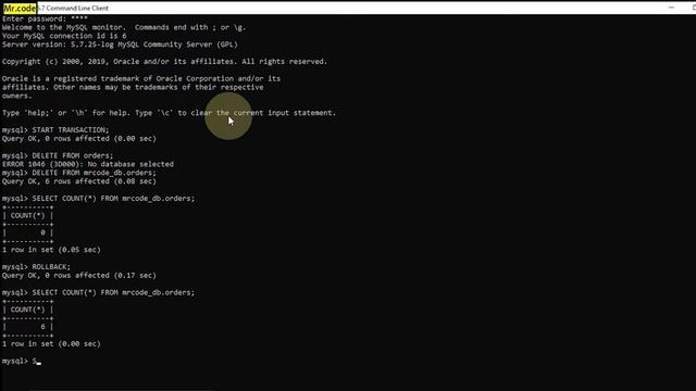 MySQL ROLLBACK Transaction Example | MySql Database Begginers Tutorial #18 смотреть онлайн