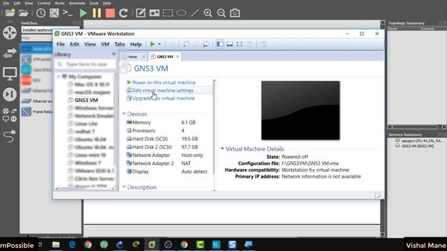 GNS3VM not configured смотреть онлайн