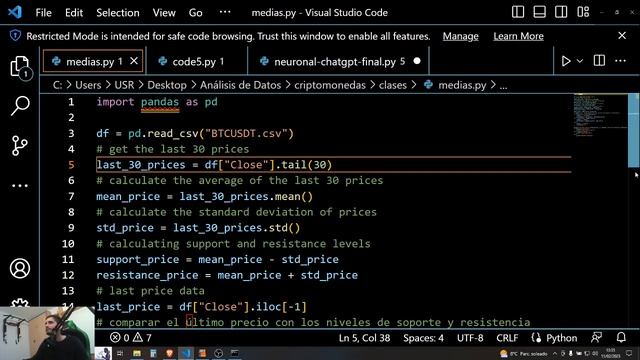 Python para bolsa: Detectar Soportes y Resistencias смотреть онлайн
