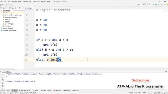 ABIDD ep-9 | Ternary Operator & Logical Operators | Python Programming смотреть онлайн