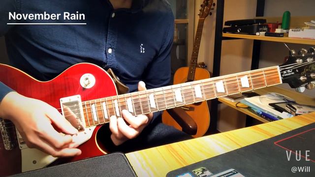 November Rain end Solo Epiphone les paul + Yamaha thr10 смотреть онлайн