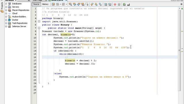 Conversión de números decimales a binarios JAVA/Cursos de Programación смотреть онлайн