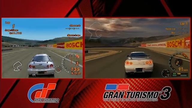 Gran Turismo 2 to 3 graphics leap смотреть онлайн