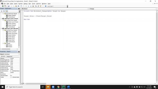 Change Upper Latter when i Type - Excel VBA Macros Class смотреть онлайн