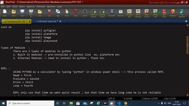 Ch2: Python Modules, Comment, PIP || DTC смотреть онлайн