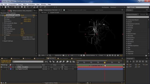 Создание Hi-Tech сетки After Effects! VideoCopilot На русском. Перевод от JCenterS