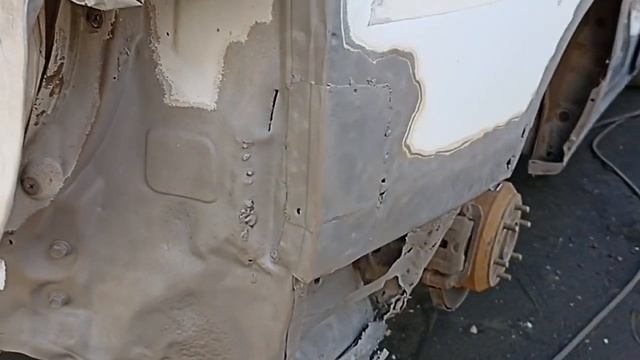 Хёндай Гранд Старекс после пескоструйной обработки порогов, дверей и задних арок. #екбавто96 смотреть онлайн