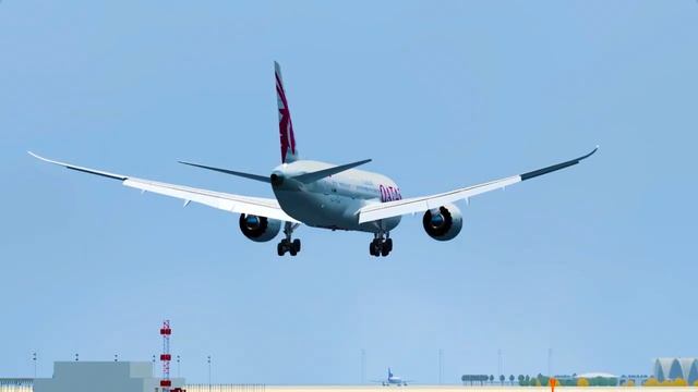 Qatar Boeing 787 Landing At Dammam смотреть онлайн