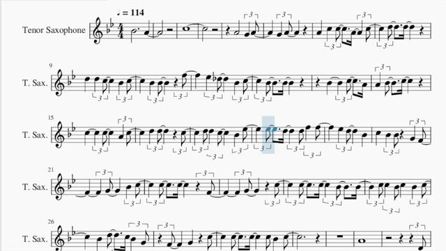 Tenor Sax Sheet Music: How to play My Love Mine All Mine by Mitski смотреть онлайн