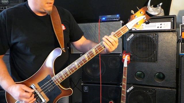1977 Rickenbacker 4001 bass with EMG pickups - Andy Irvine смотреть онлайн