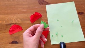 ДЕНЬ ПОБЕДЫ! Поделка на 9 МАЯ в школу. Гвоздика из бумаги.