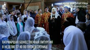 Патриаршая Божественная Литургия в Троицком храме подмосковного Реутова