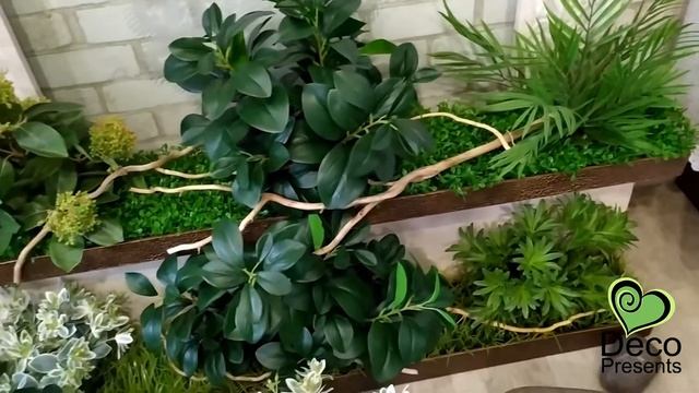 Композиции из искусственных растений для интерьера смотреть онлайн