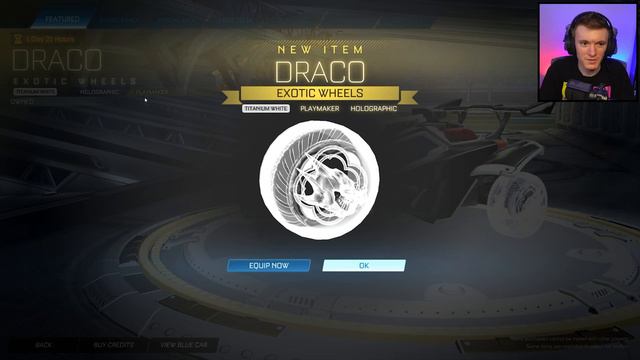 TITANIUM WHITE DRACOS IN THE ROCKET LEAGUE ITEM SHOP! смотреть онлайн