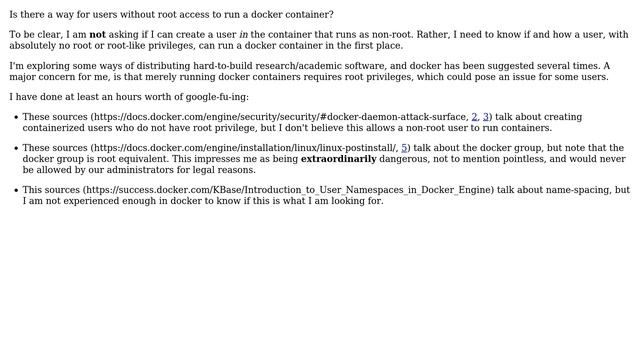 Running docker containeras non-root user? смотреть онлайн