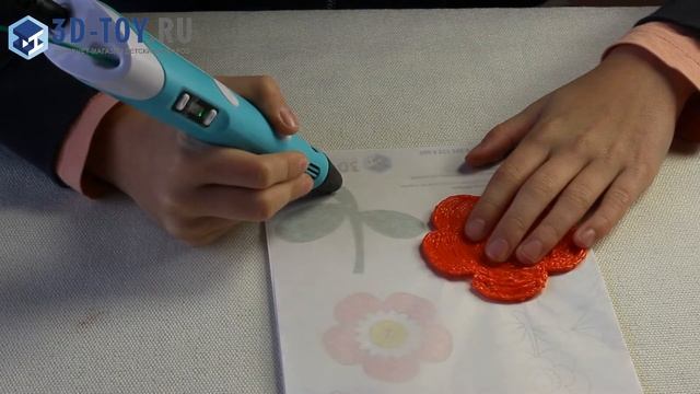 Аленький цветочек с помощью 3д ручки. 3Д ТОЙ. смотреть онлайн