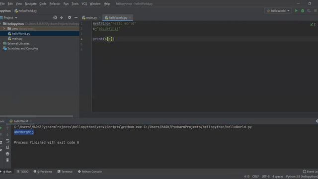 python lessons بالعربي - String Indexing and Slicing смотреть онлайн