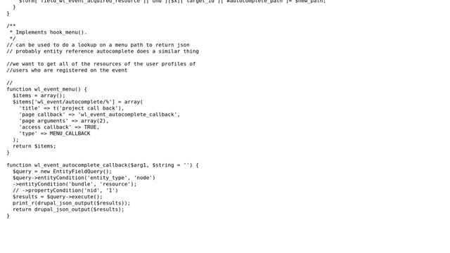 Drupal: Override entityreference autocomplete and return entityfieldquery output смотреть онлайн
