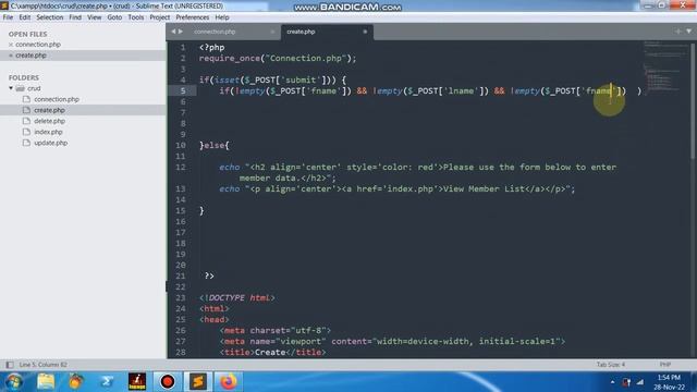 PDO-MYSQL CRUD WITH COMPLETE CODE PART 2 (PDO CREATE SCRIPT) смотреть онлайн