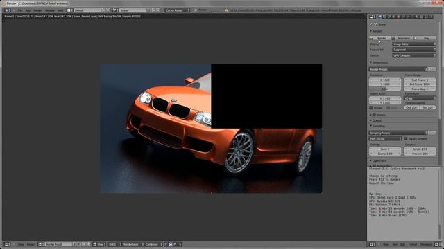 Blender (Cycles Render) GPU GTX 580, x2 GTX580 смотреть онлайн
