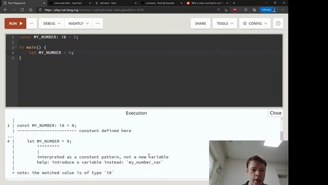 Easy Rust 014: const and static смотреть онлайн