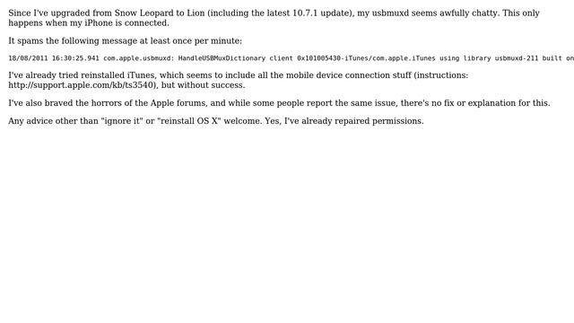 Apple: How to fix usbmuxd spam in console when iPhone is connected? (2 Solutions!!) смотреть онлайн