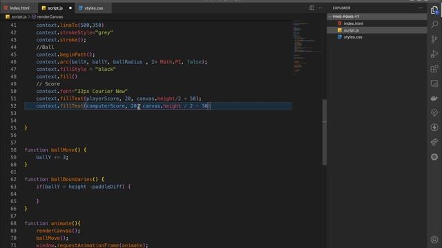 Ping Pong Game in Javascript || JS || Game смотреть онлайн